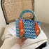 'Sonnet' Woven Ribbon Handbag - Celes Fashion